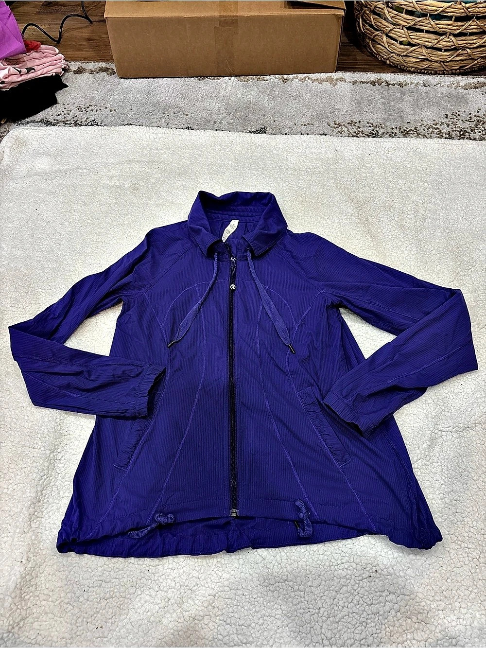 lululemon Purple Athletic Zip Jacket Size 6